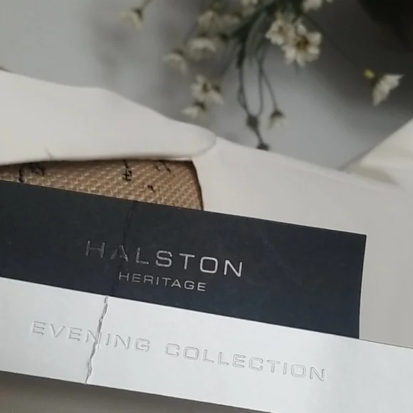 "Elegant Flair: Halston Heritage Satin Fit-and-Flare Dress" - Picture 7 of 10